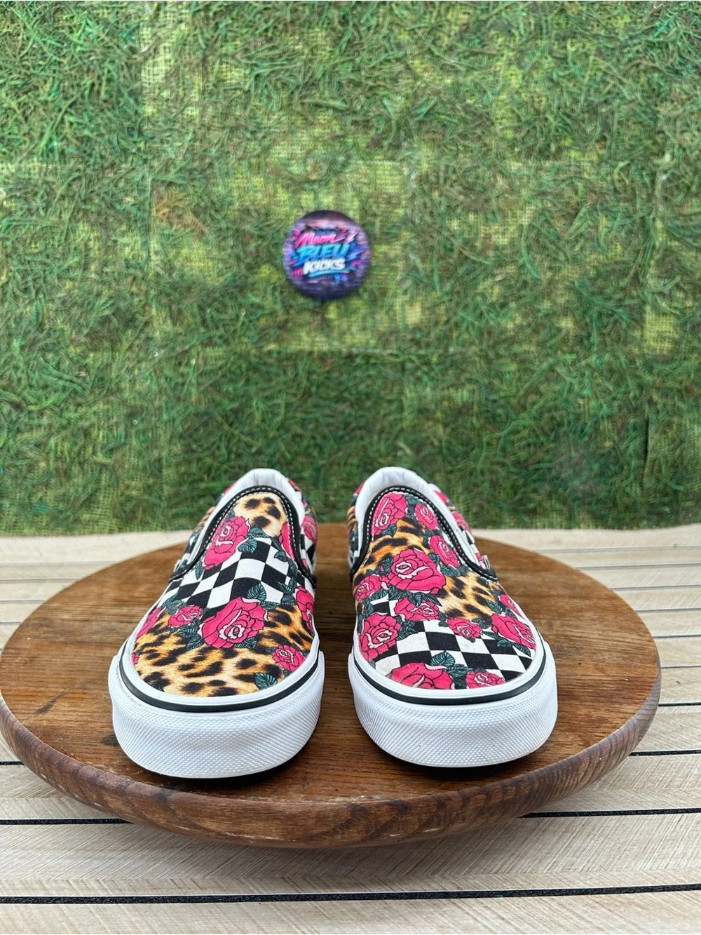 Vans Classic Slip-On 'Rose Animal Checkerboard'